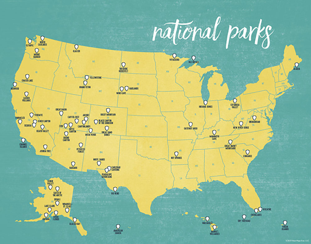 Free Printable List Of National Parks By State
