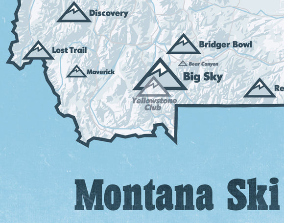 ski areas in montana map Ski Resort Poster Maps Tagged Montana Best Maps Ever ski areas in montana map