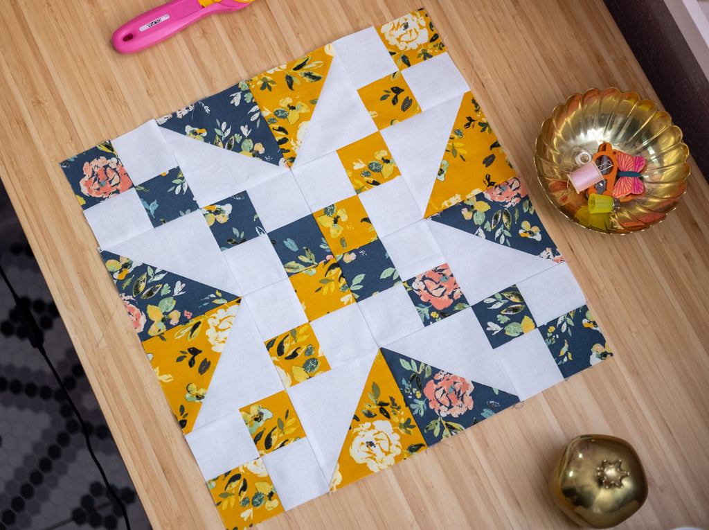 quilt blog on a desk