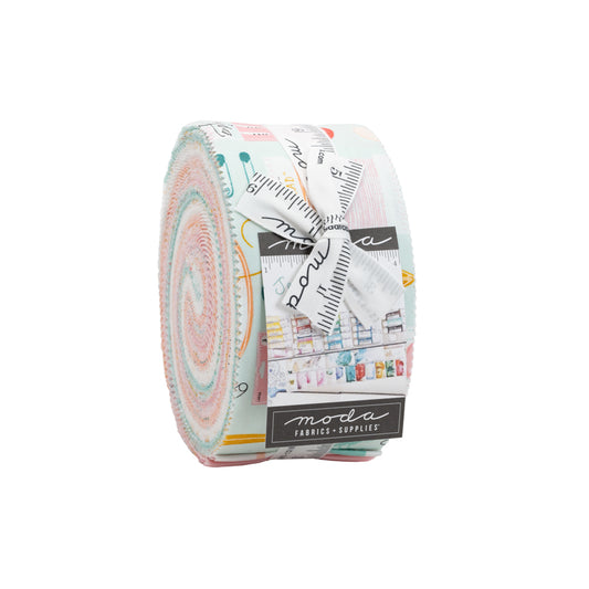 Bella Solids 30's Pink Junior Jelly Roll - by Moda Fabrics