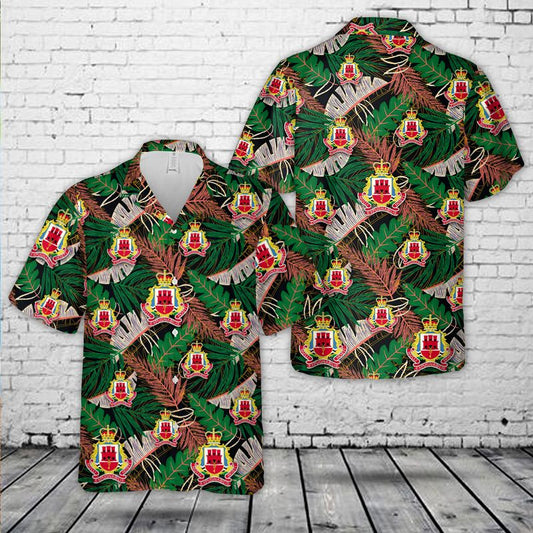 British Army Royal Irish Rangers Hawaiian Shirt