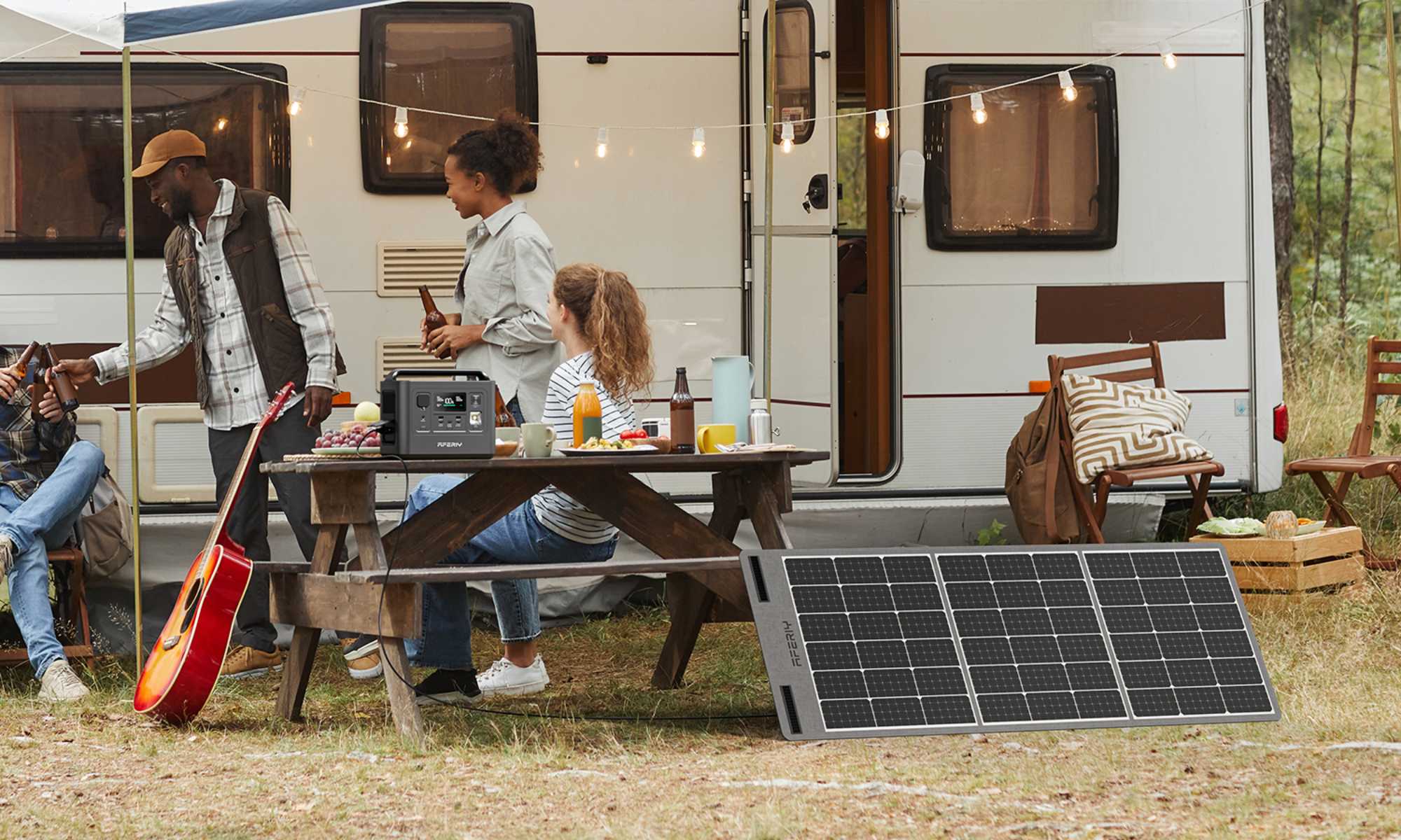 400W portable foldable solar panels are ideal for living off-grid.