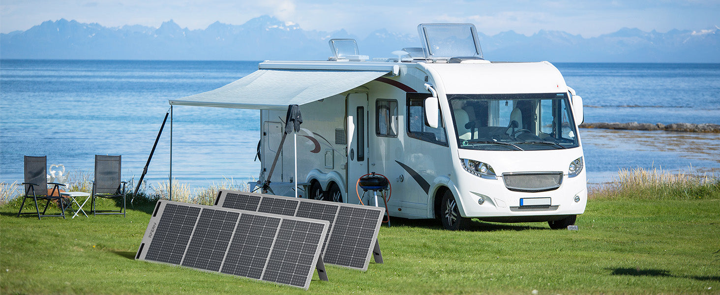 Aferiy best solar panel for camping is easy to use.