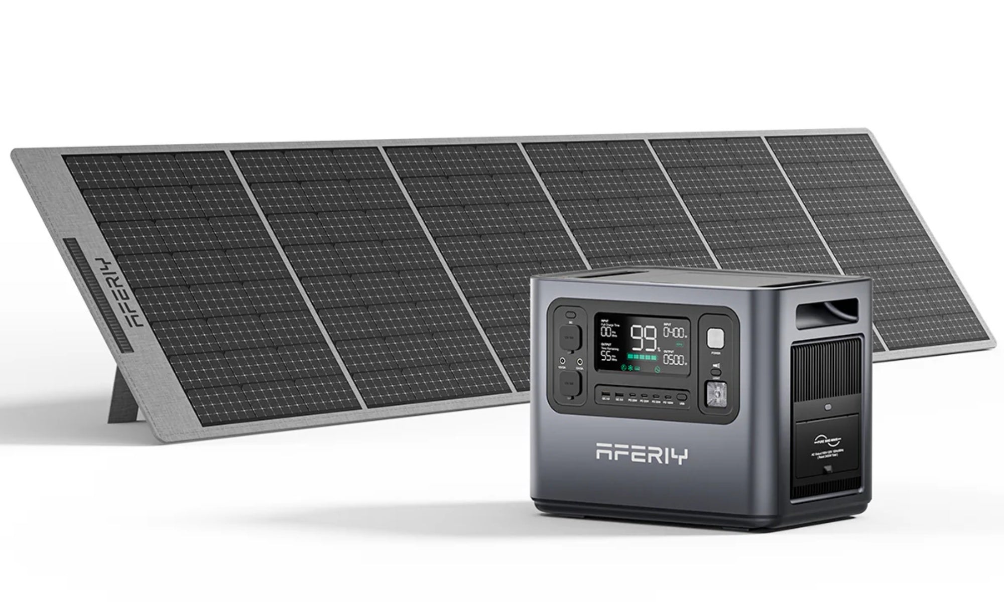 AFERIY 2400W Solar Generator Kit