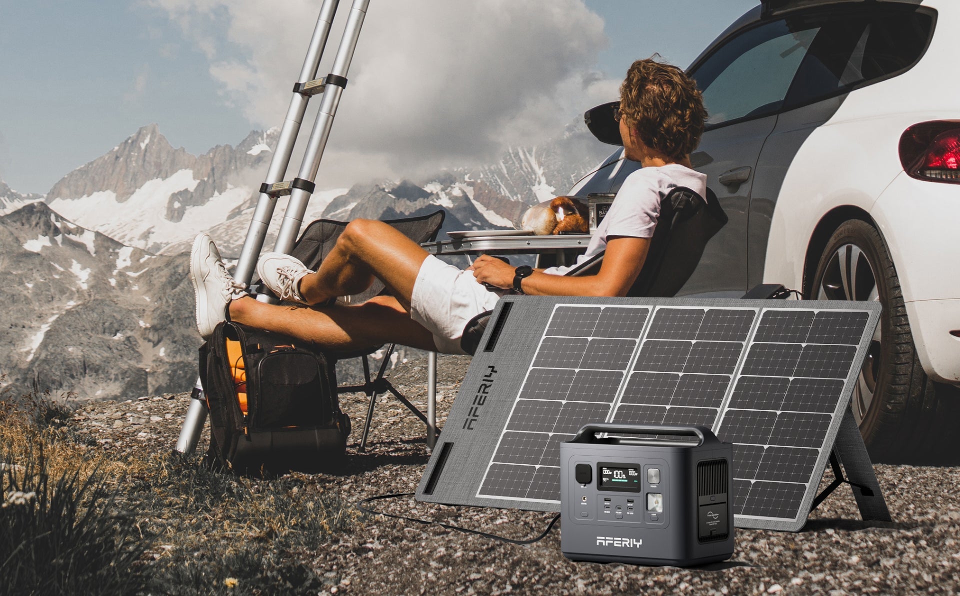 400W solar panel are ideal for camping.