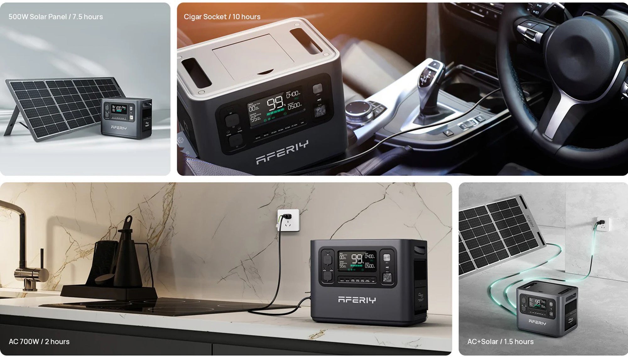 Aferiy Portable Power Station Has Efficient Charging Options
