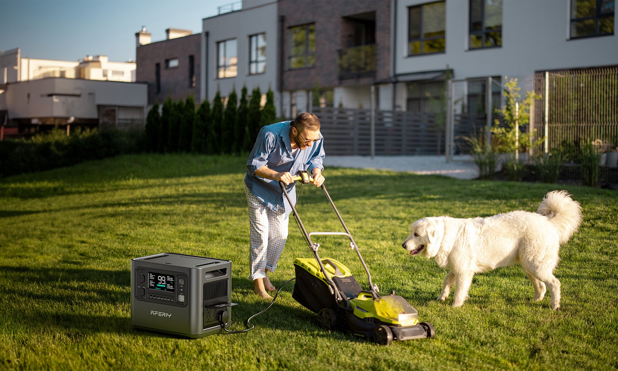 The higher output wattage of a portable power station allows you to power higher-wattage appliances