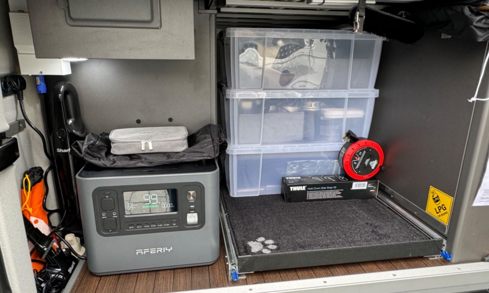 The Aferiy P210 has a compact size for motorhome use