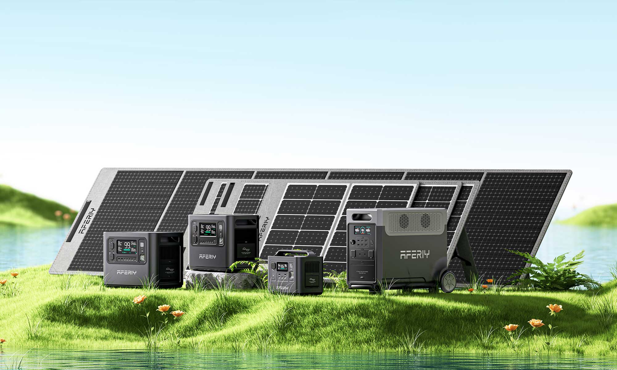 a solar generator is a portable power system that combines a set of solar panels and a power station