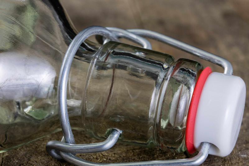 air-tight glass bottle