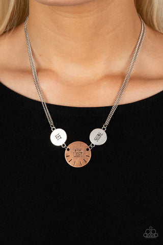 Image of Shine Your Light - Silver necklace.  Inscribed with Let Your Light Shine.