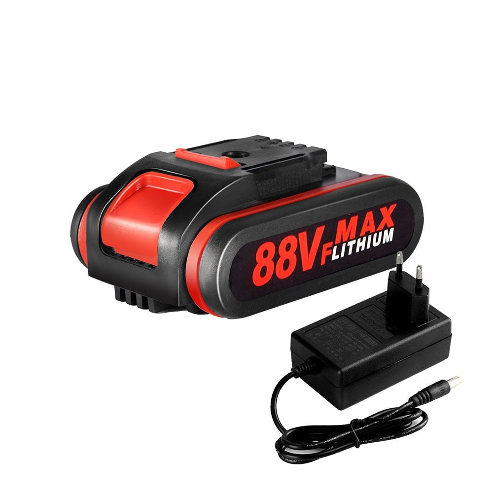88VF Battery EU Plug 15000mAh 36 48 88VF for Chainsaws String Trimmers w Charger