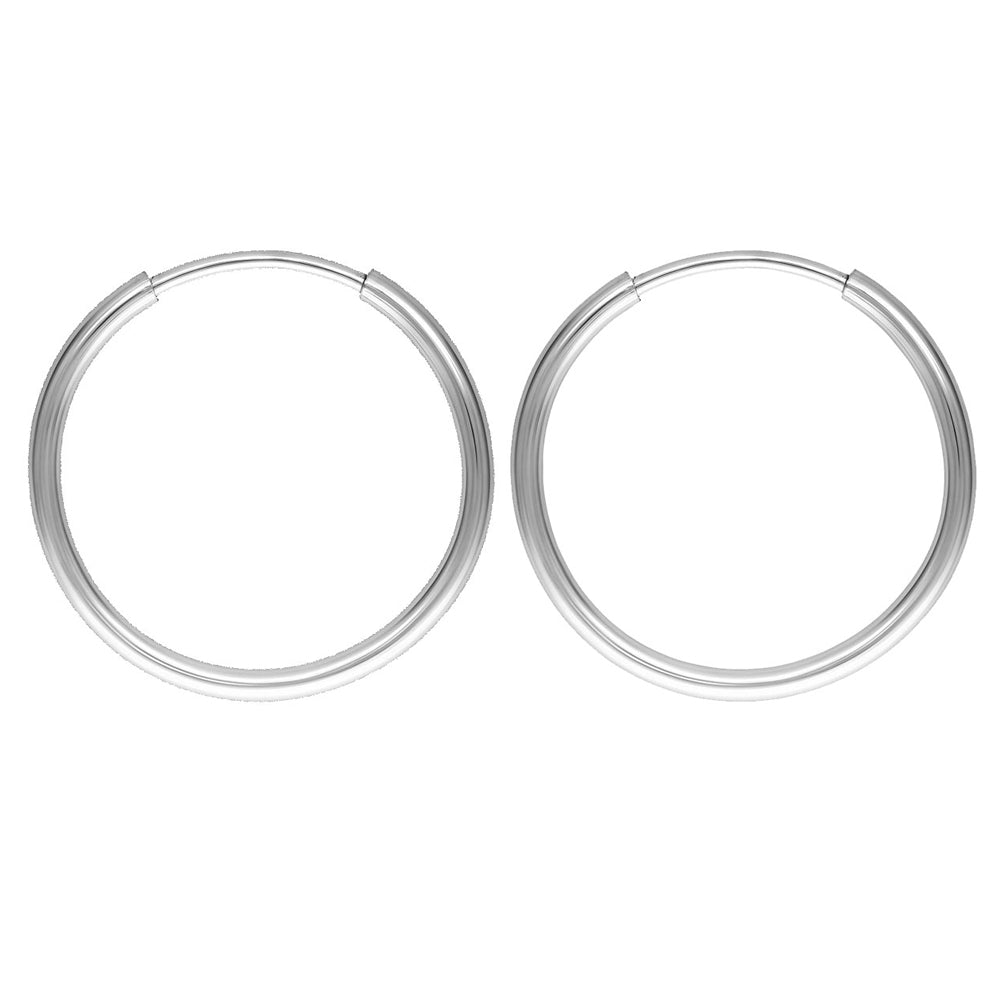 20mm Silver Hoops