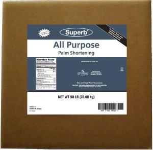 Stratas Foods Superb All Purpose Palm Shortening, 50 Pound -- 1 each.