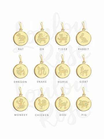Chinese Zodiac Aqua Rat Gold-tone Plated Bracelet