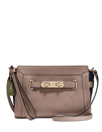 Coach Swagger Wristlet in Colorblock Pebble Leather | Brixton Baker