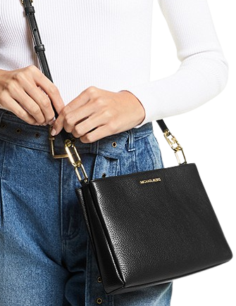 Michael Michael Kors Trisha Medium Pebbled Leather Crossbody Bag | Brixton  Baker