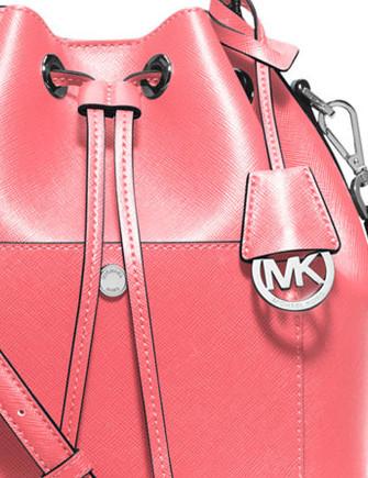 Michael Michael Kors Greenwich Medium Saffiano Leather Bucket Bag | Brixton  Baker