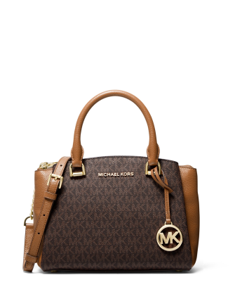 Michael Michael Kors Signature Maxine Small Leather Messenger Bag | Brixton  Baker
