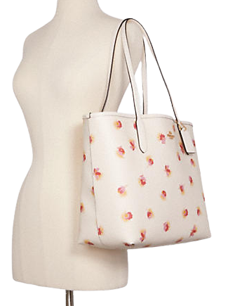 Coach City Tote With Pop Floral Print