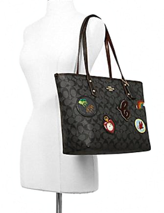 Coach City Zip Tote in Signature Canvas With Wizard of Oz Patches | Brixton Baker