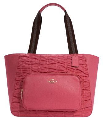 coach court tote in signature nylon