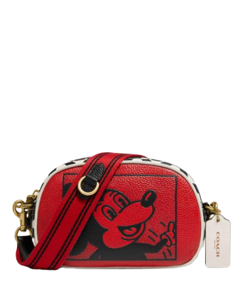 Coach Disney Mickey Mouse X Keith Haring Badge Camera Crossbody ...