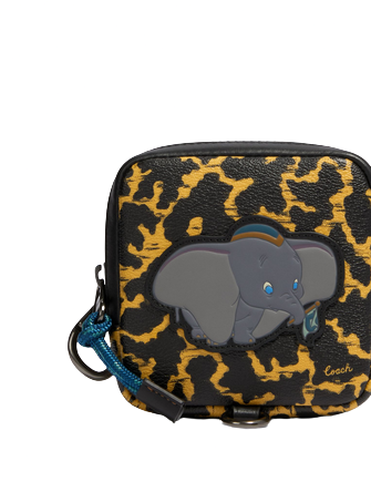 Coach Disney X Coach Square Hybrid Pouch With Wavy Animal Print And Dumbo |  Brixton Baker