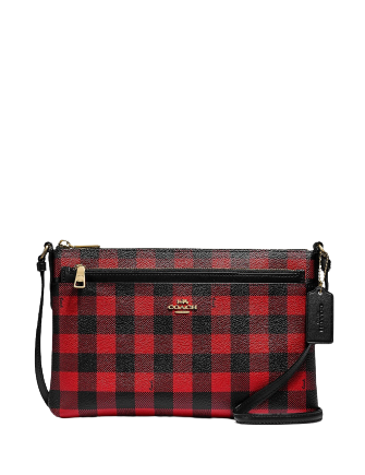 plaid coach bag