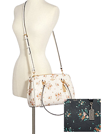 etta carryall with rose bouquet print