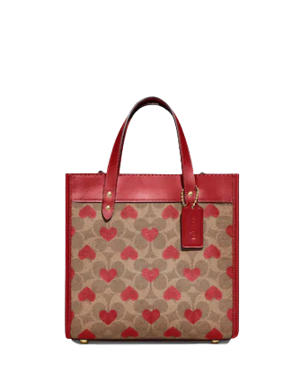 Coach Coach Field Tote 22 In Signature Canvas With Heart Print | Brixton  Baker