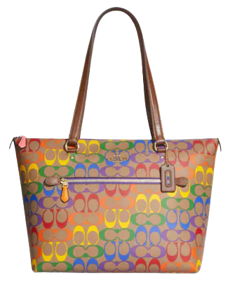 Coach Gallery Tote In Rainbow Signature Canvas | Brixton Baker