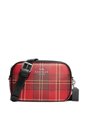 Coach Jamie Camera Bag With Tartan Plaid Print | Brixton Baker