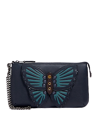 Coach Large Wristlet With Butterfly Applique | Brixton Baker