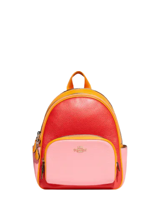 Coach Mini Court Backpack In Colorblock Brixton Baker