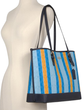 Coach Mollie Tote In Signature Jacquard With Stripes | Brixton Baker