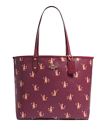 Coach Reversible City Tote With Party Cat Print | Brixton Baker