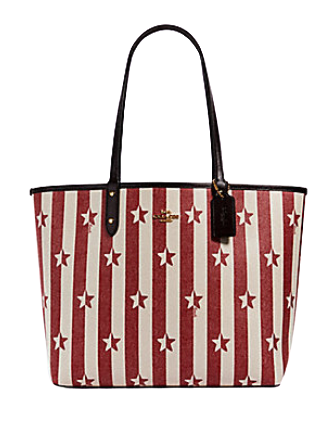 Coach Reversible City Tote With Stripe Star Print | Brixton Baker