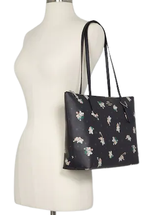 Coach Zip Top Tote With Snowman Print | Brixton Baker