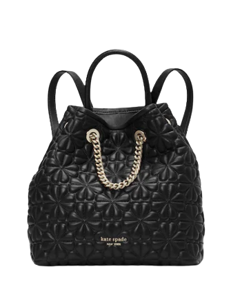 Kate Spade New York Bloom Quilted Leather Medium Drawstring Backpack |  Brixton Baker