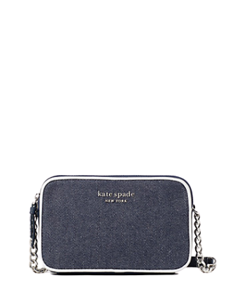 Kate Spade New York Cameron Denim Colorblock Double Zip Small Crossbody |  Brixton Baker