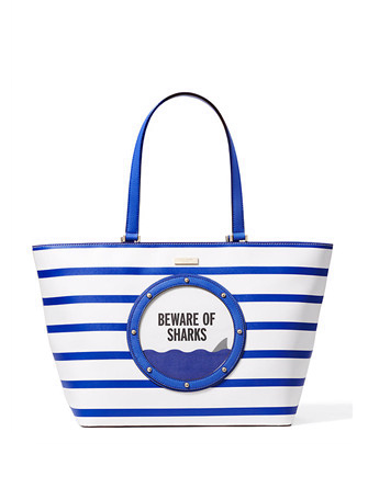 Kate Spade New York Make A Splash Jules Beware Of Sharks Tote | Brixton ...