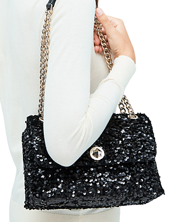 Kate Spade New York Natalia Sequin Medium Flap Shoulder Bag | Brixton Baker