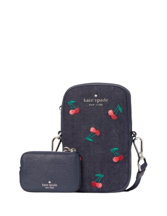 Kate Spade New York Rosie Cherry Embroidered North South Zip Phone  Crossbody | Brixton Baker
