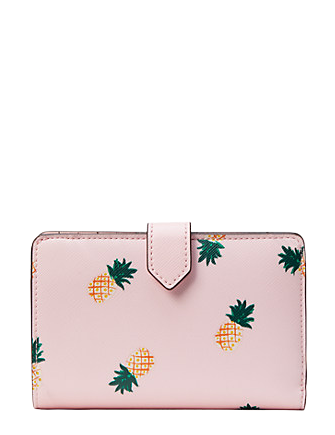 Kate Spade New York Staci Medium Pineapple Compact Bifold Wallet | Brixton  Baker