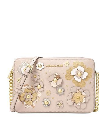 michael michael kors jet set large embellished leather crossbody