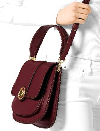 michael kors lillie stitched messenger crossbody