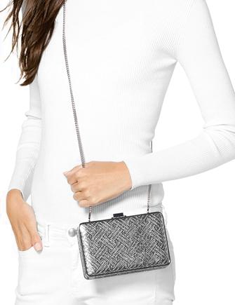 michael kors box clutch