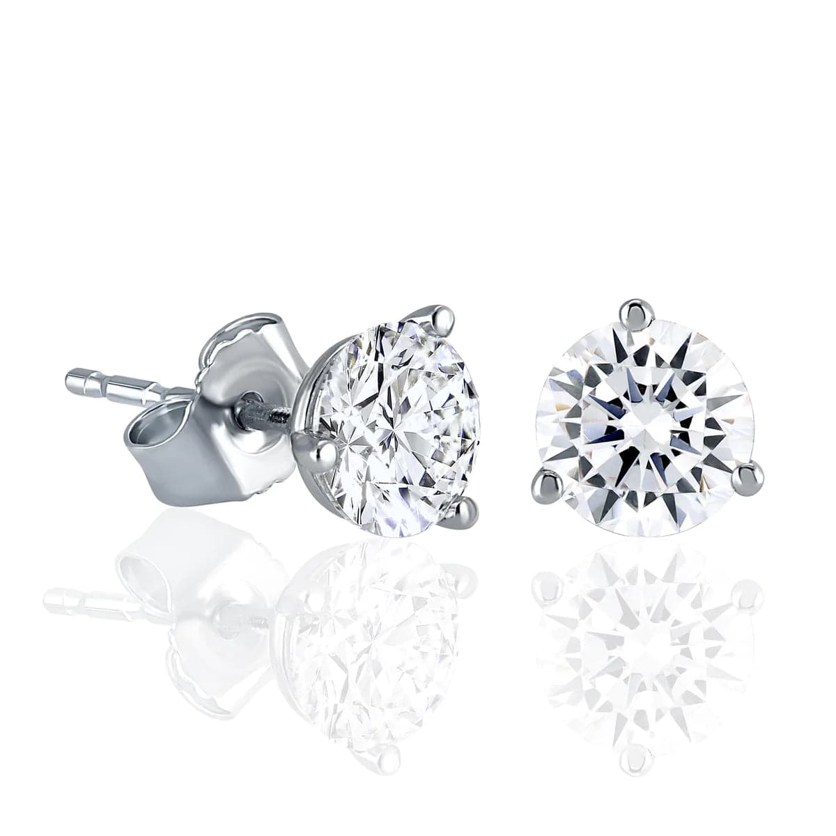 Buy 6 Prong Setting Stud Earrings - Diamonds Factory