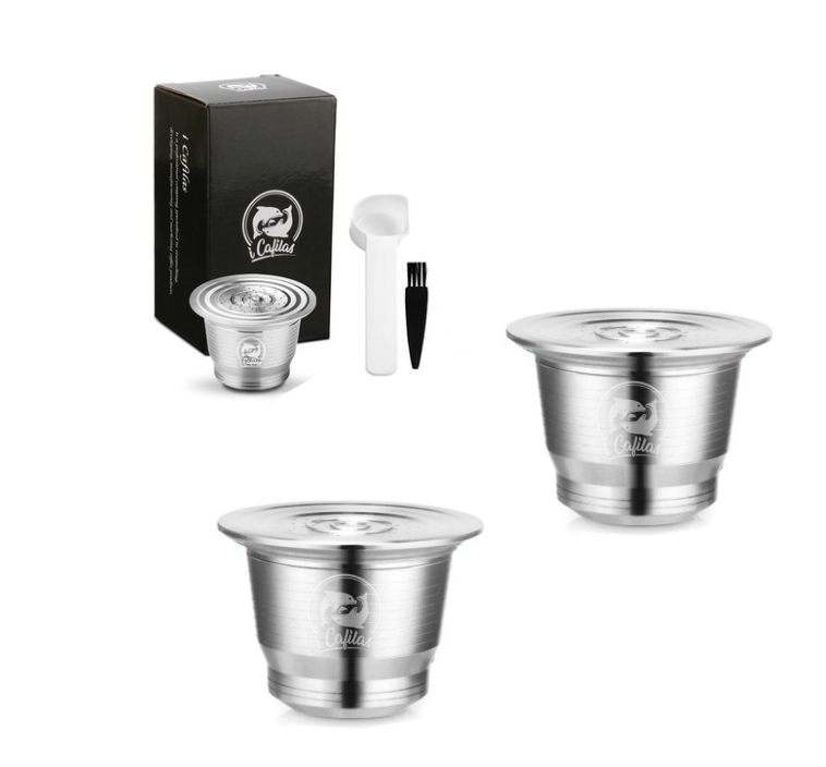 Stainless Steel Reusable Nespresso Refillable Coffee Capsule Pod Filter